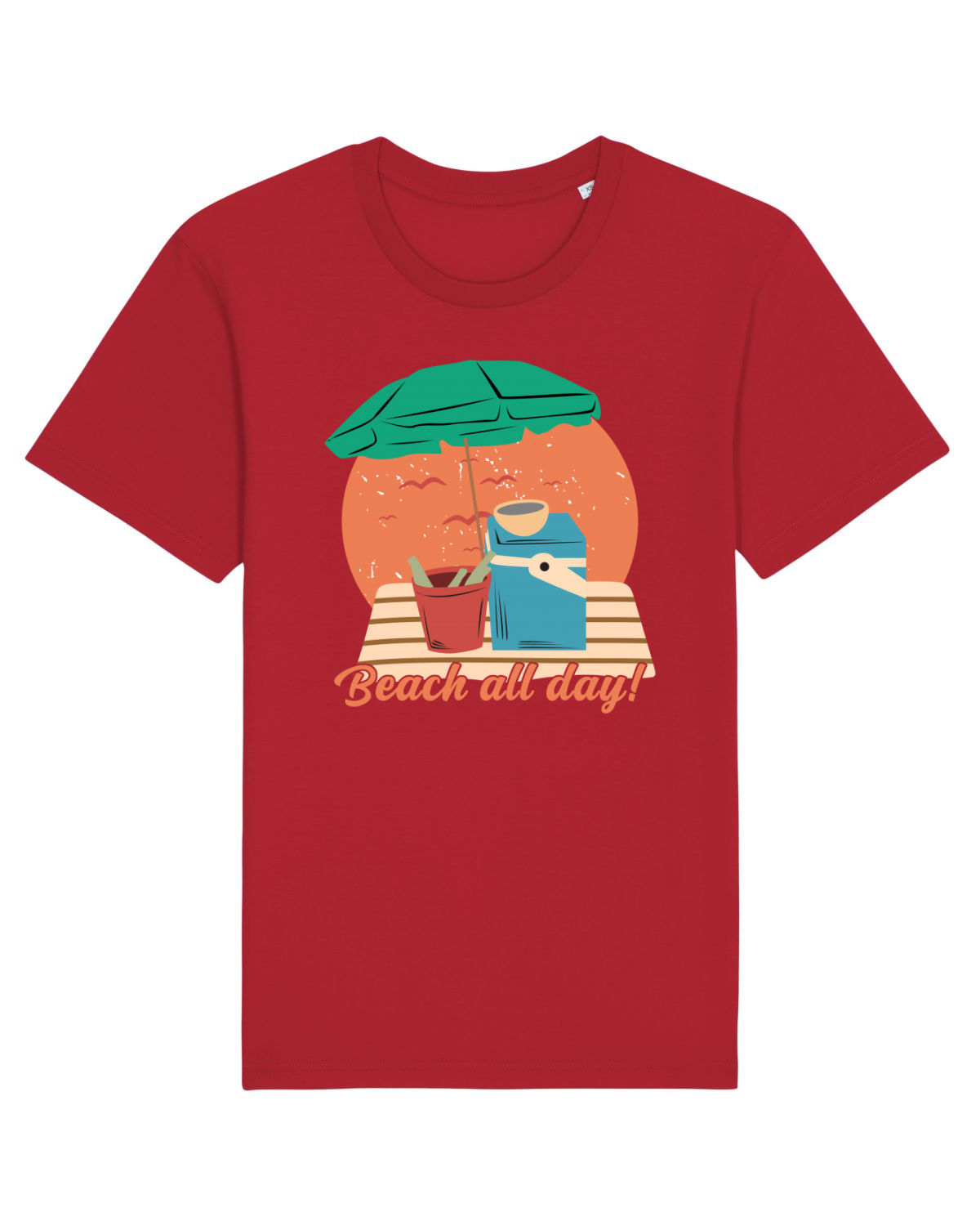 Tricou mânecă scurtă Unisex Rocker Red
