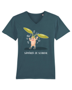 Sămânță de scandal Tricou mânecă scurtă guler V Bărbat Presenter