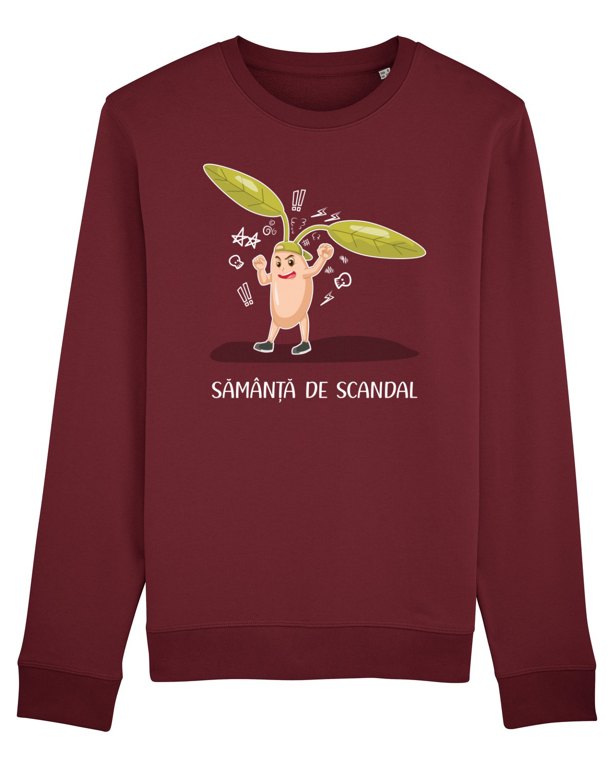 Bluză mânecă lungă Unisex Rise Burgundy