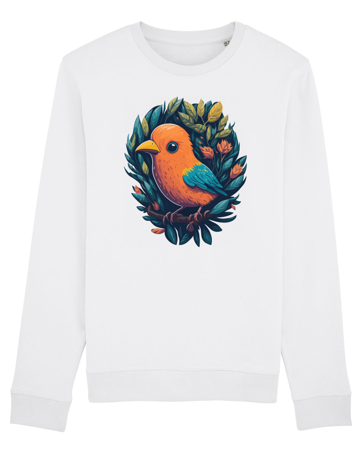 Bluză mânecă lungă Unisex Rise White