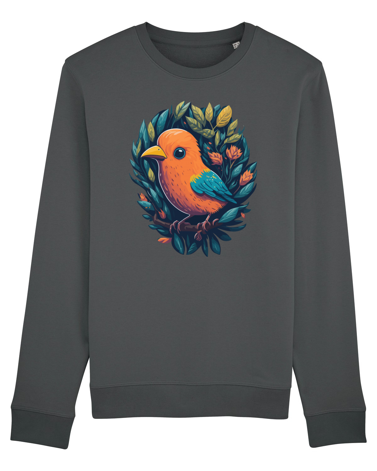 Bluză mânecă lungă Unisex Rise Anthracite