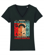 Dacă nu ar exista cadrele didactice - v1 Tricou mânecă scurtă guler V Damă Evoker