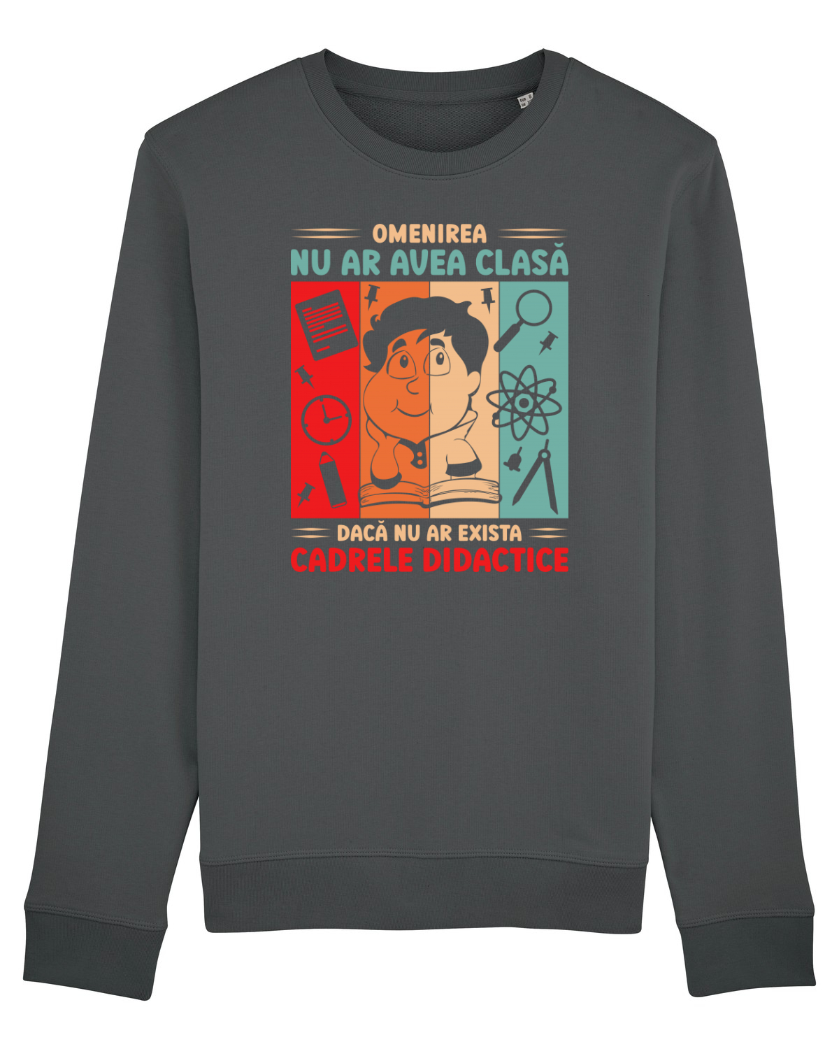 Bluză mânecă lungă Unisex Rise Anthracite