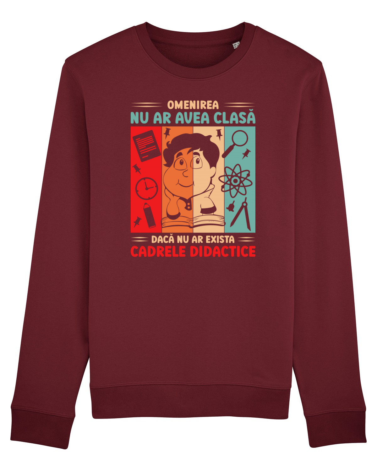 Bluză mânecă lungă Unisex Rise Burgundy