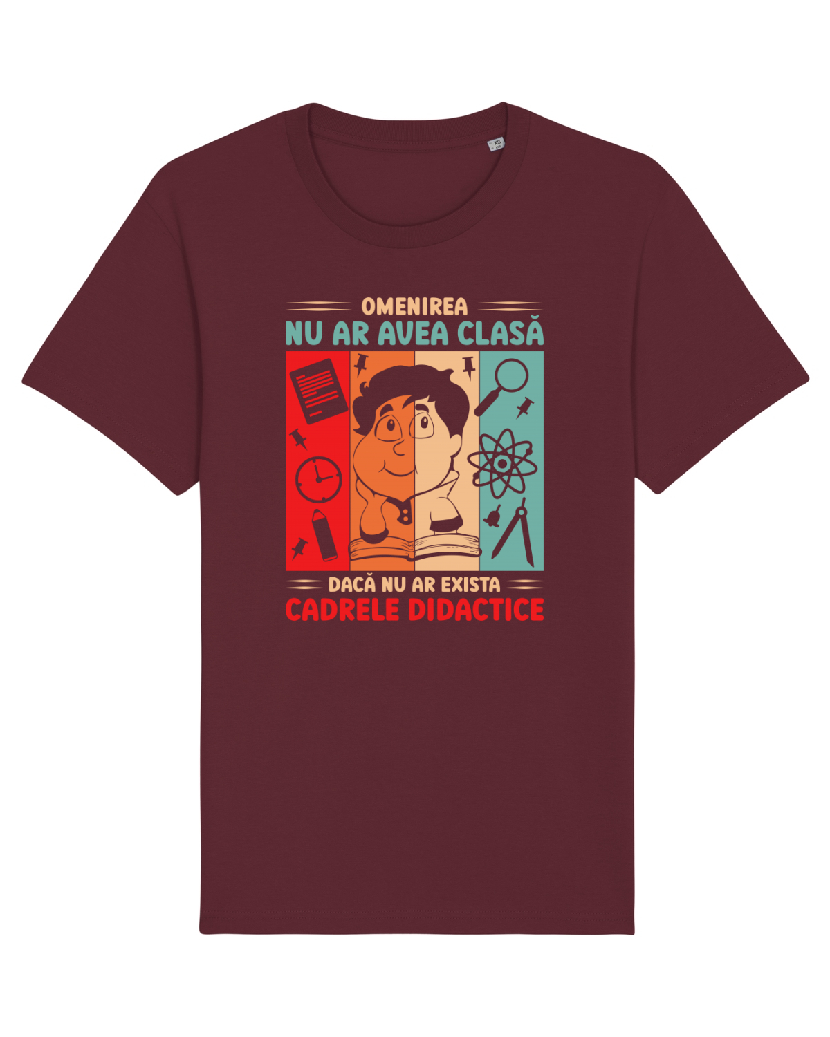 Tricou mânecă scurtă Unisex Rocker Burgundy