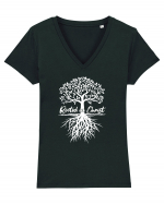 Rooted in Christ Tricou mânecă scurtă guler V Damă Evoker