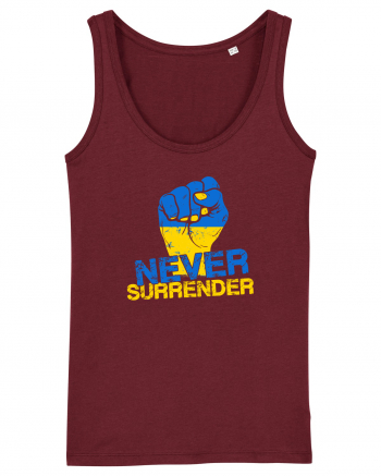 Never Surrender Ukraine Burgundy