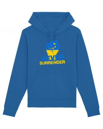 Never Surrender Ukraine Royal Blue