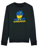 Never Surrender Ukraine Bluză mânecă lungă Unisex Rise