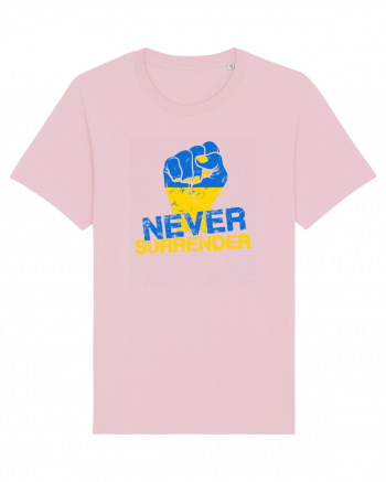 Never Surrender Ukraine Cotton Pink