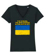 War for  Ukraine Tricou mânecă scurtă guler V Damă Evoker
