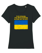 War for  Ukraine Tricou mânecă scurtă guler larg fitted Damă Expresser