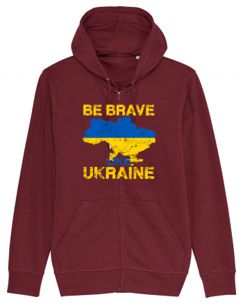 Brave like Ukraine Burgundy