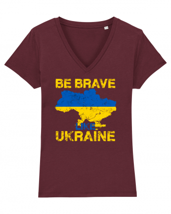 Brave like Ukraine Burgundy