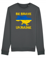 Brave like Ukraine Bluză mânecă lungă Unisex Rise