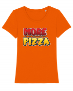 More Pizza Tricou mânecă scurtă guler larg fitted Damă Expresser