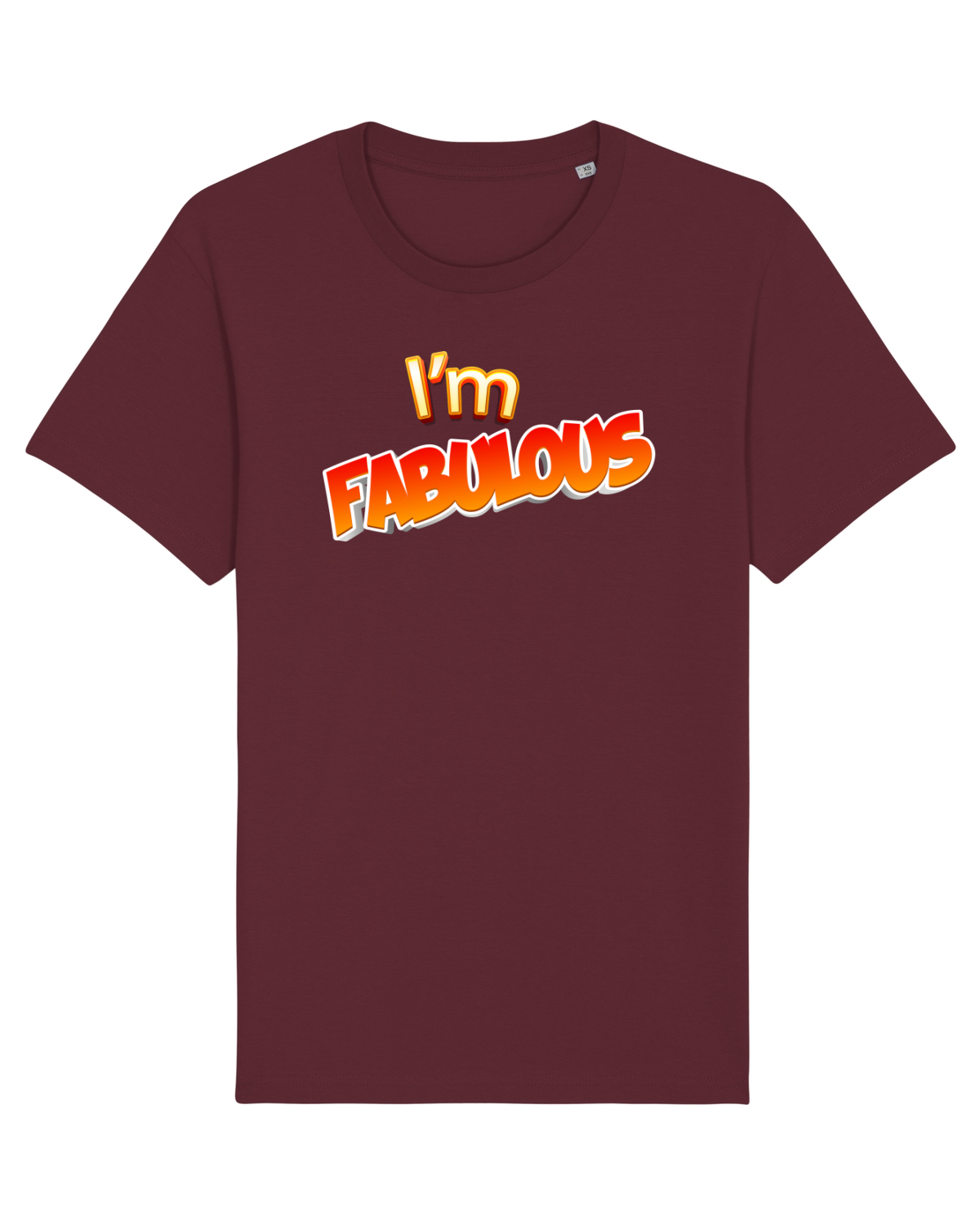 Tricou mânecă scurtă Unisex Rocker Burgundy