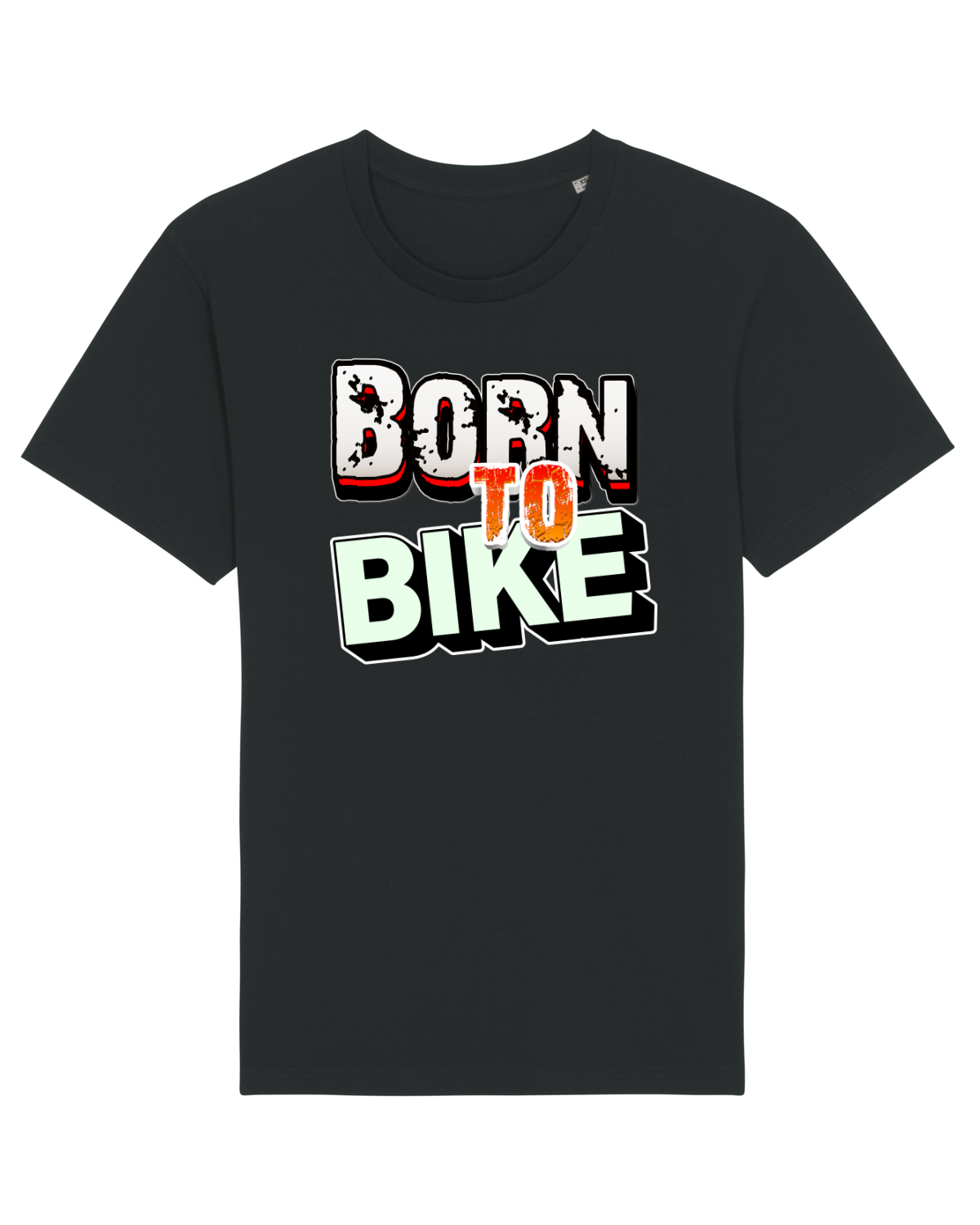 Tricou mânecă scurtă Unisex Rocker Black