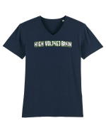 Minte sclipitoare Tricou mânecă scurtă guler V Bărbat Presenter