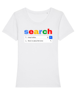 Vacanta de vis Tricou mânecă scurtă guler larg fitted Damă Expresser