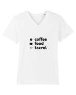 Travel T-Shirt Tricou mânecă scurtă guler V Bărbat Presenter