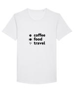 Travel T-Shirt Tricou mânecă scurtă guler larg Bărbat Skater