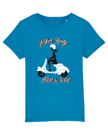 Biker Lady Azur