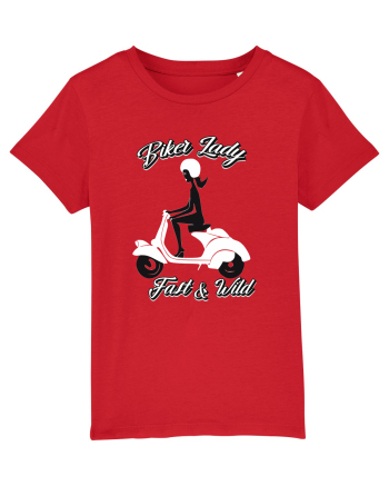 Biker Lady Red