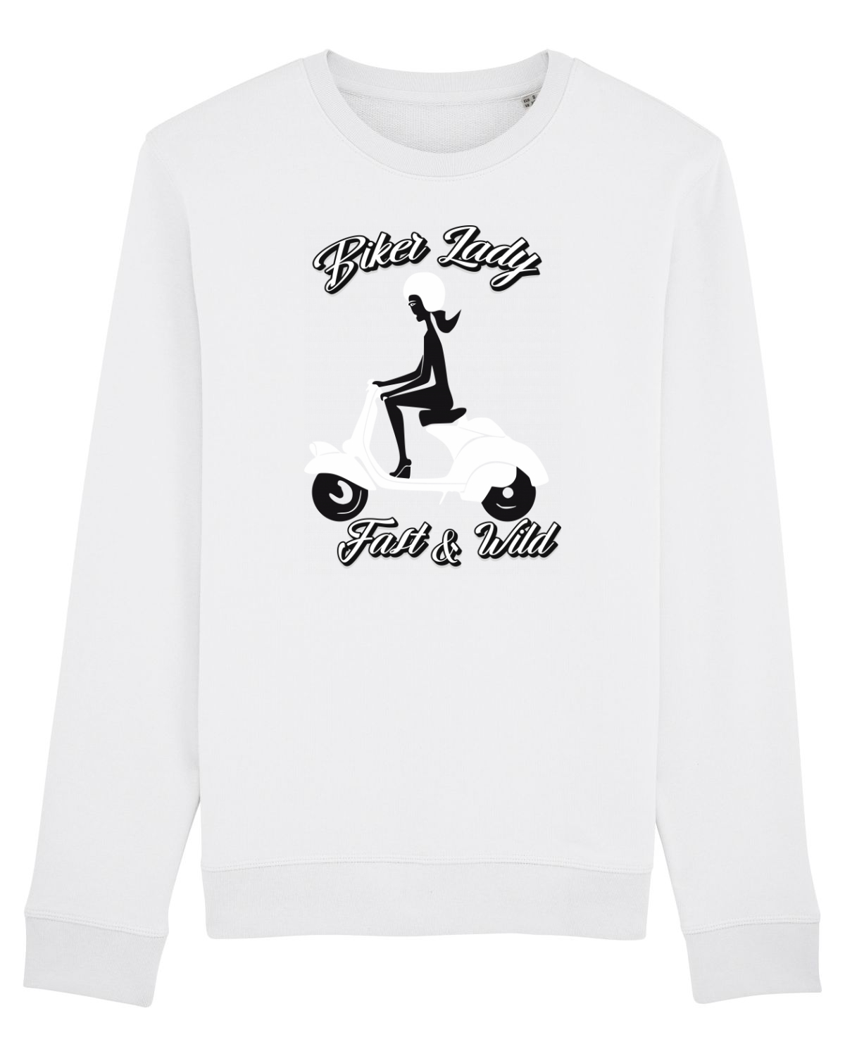 Bluză mânecă lungă Unisex Rise White