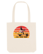 Live, Love, Ride Sacoșă textilă