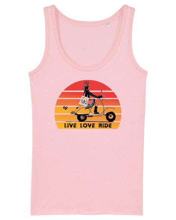 Live, Love, Ride Cotton Pink