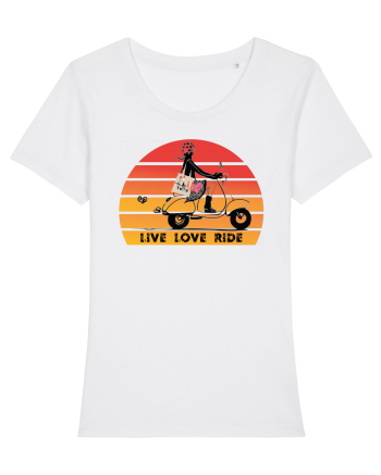 Live, Love, Ride White