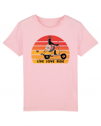 Live, Love, Ride Cotton Pink