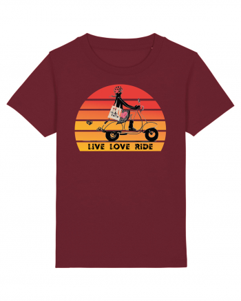 Live, Love, Ride Burgundy