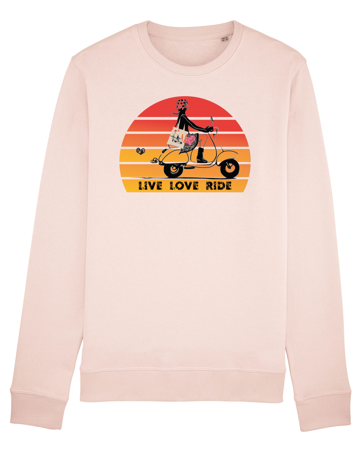 Bluză mânecă lungă Unisex Rise Candy Pink