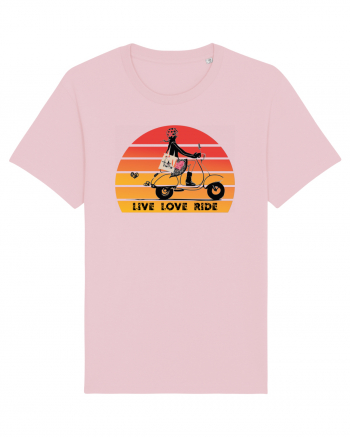 Live, Love, Ride Cotton Pink