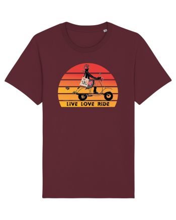 Live, Love, Ride Burgundy
