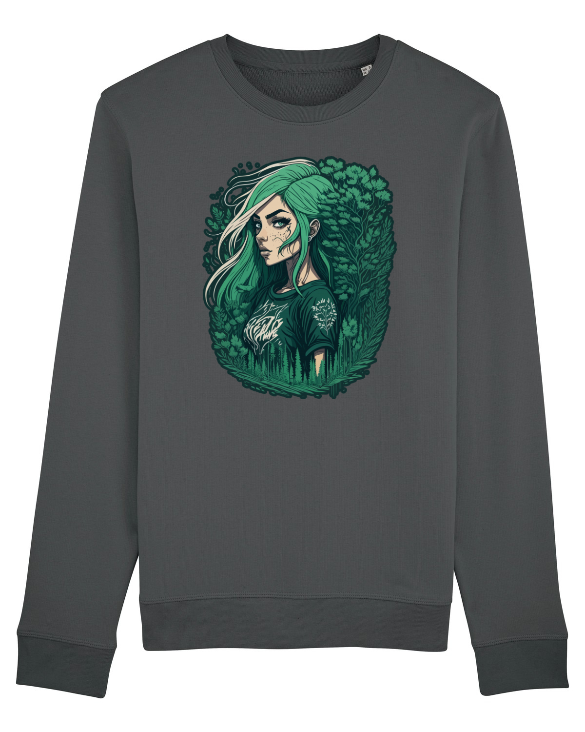 Bluză mânecă lungă Unisex Rise Anthracite