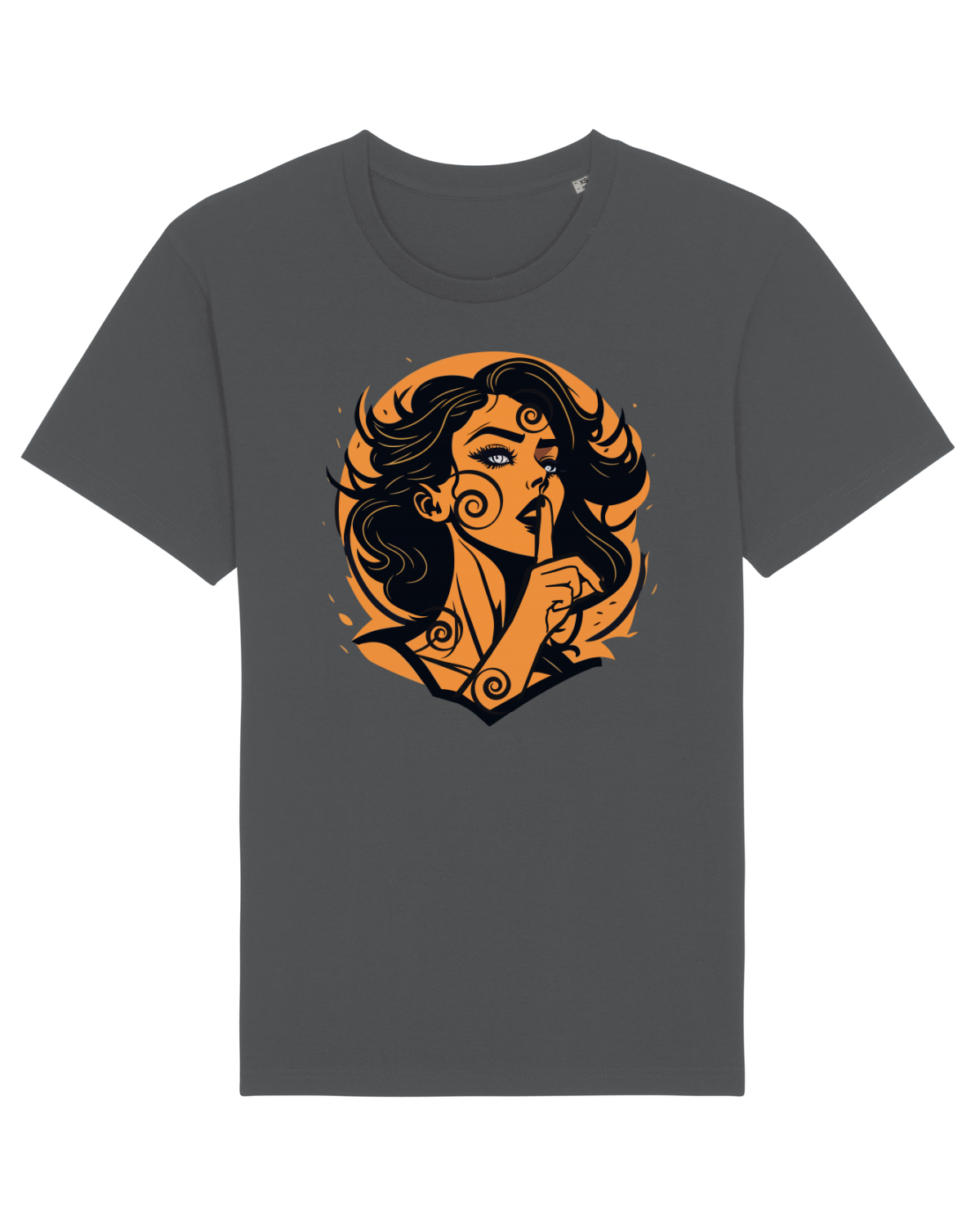 Tricou mânecă scurtă Unisex Rocker Anthracite