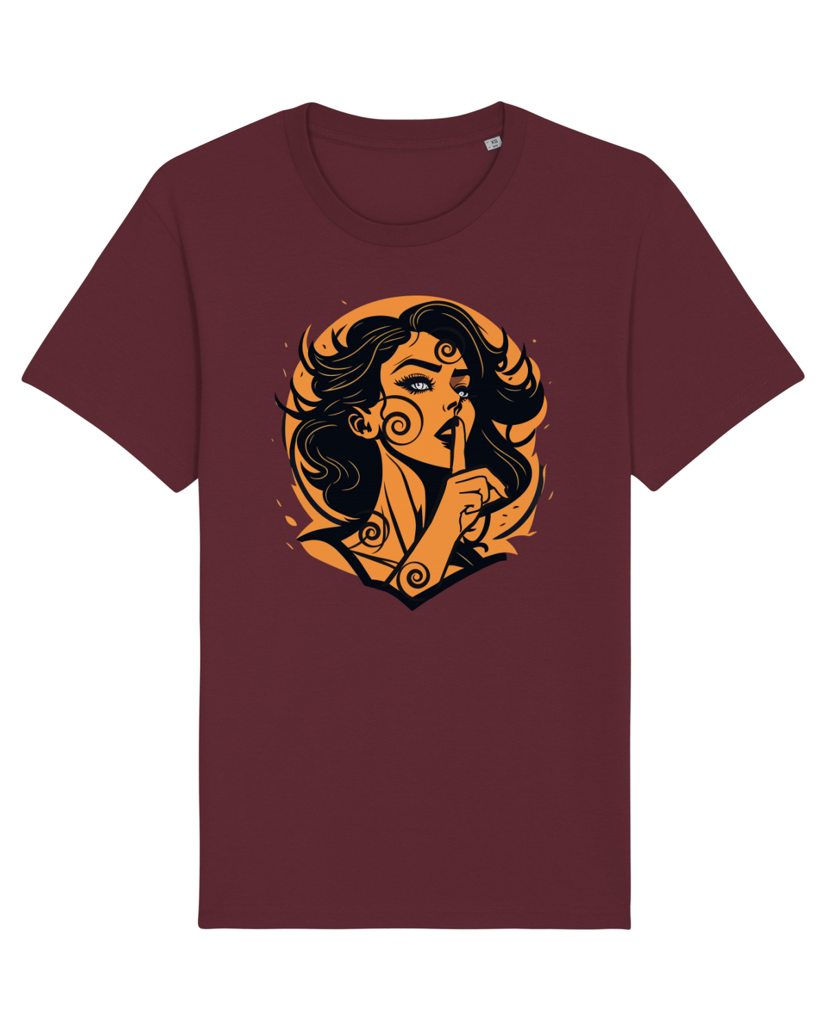 Tricou mânecă scurtă Unisex Rocker Burgundy