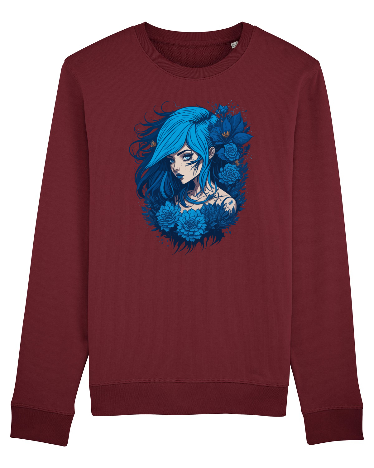 Bluză mânecă lungă Unisex Rise Burgundy