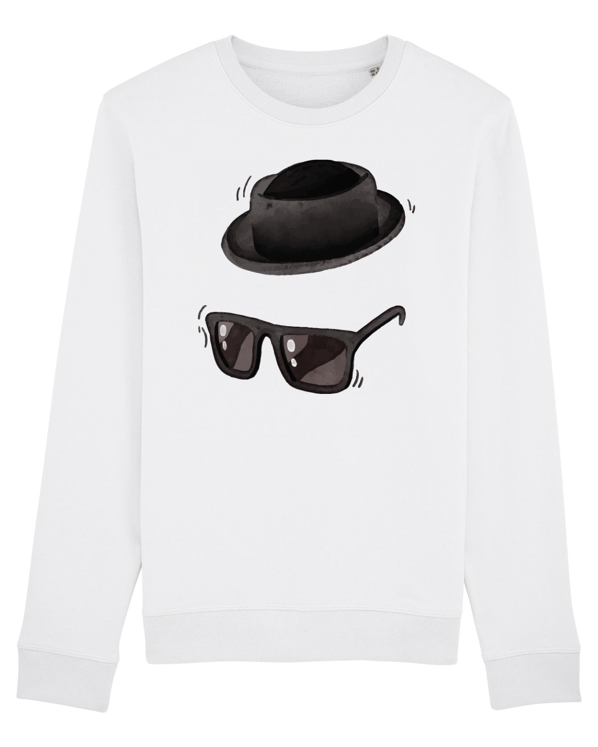 Bluză mânecă lungă Unisex Rise White