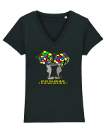 Figure each other out Tricou mânecă scurtă guler V Damă Evoker