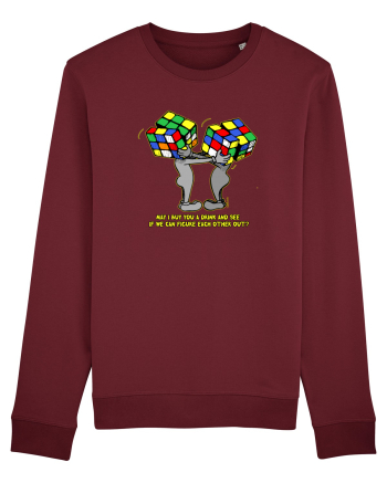 Figure each other out Burgundy