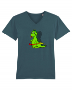 LICKALATTOPUS - dinozaur pentru cunoscatori ;) Tricou mânecă scurtă guler V Bărbat Presenter