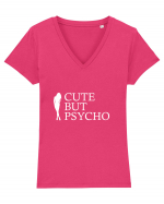 Cute but Psycho Tricou mânecă scurtă guler V Damă Evoker