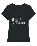 Cute but Psycho Tricou mânecă scurtă guler larg fitted Damă Expresser