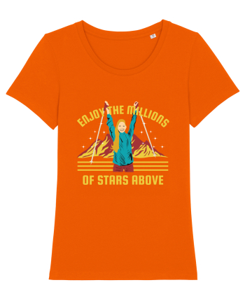 Enjoy the Millions Stars Above Bright Orange