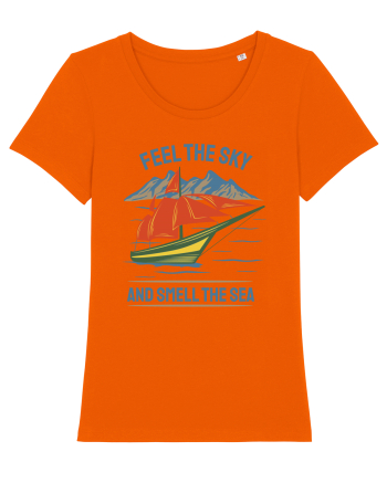 Feel the Sky and Smell the Sea Bright Orange