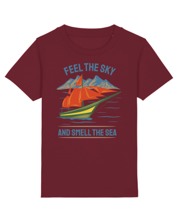Feel the Sky and Smell the Sea Burgundy